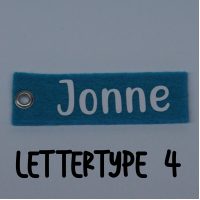 Sleutelhanger VILT met naam (tweezijdig bedrukt)